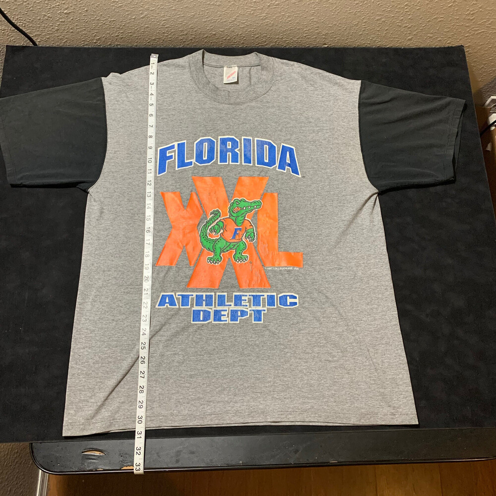 Vintage Florida Gators Shirt UF Colorblock USA Football Basketball 1990s Hip Hop
